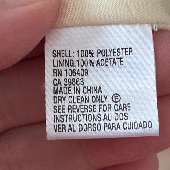 Tahari Arthur S. Levine Ivory Brocade Coat Dress Set Elegant Formal Wear 16 NWT - Picture 8 of 13